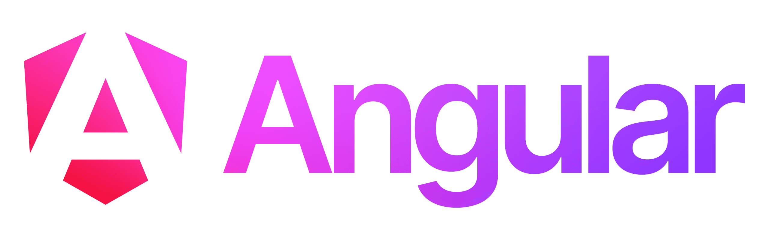 Angular wordmark gradient